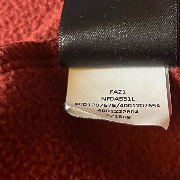 The North Face Brick Rust Red TKA Kataka 1/4 Zip Fleece Drawstring Hoodie XL - Picture 11 of 11